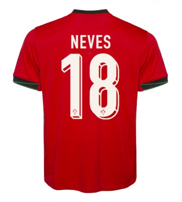 Portugal Ruben Neves #18 Replika Hjemmebanetrøje EM 2024 Kortærmet